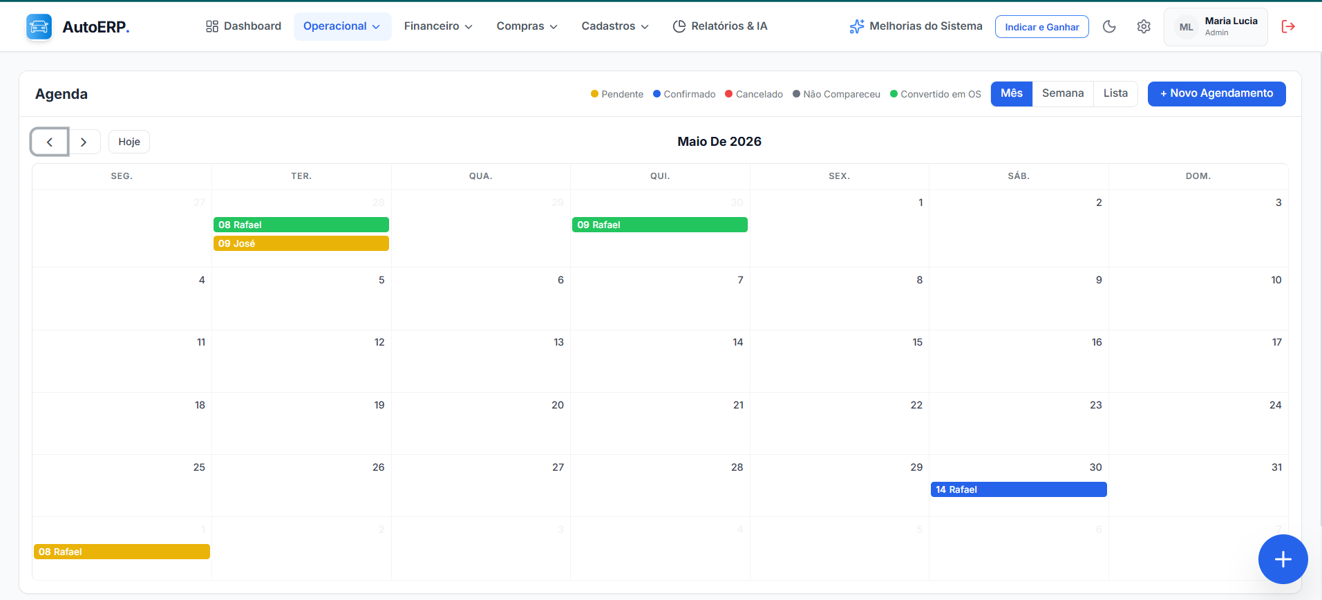Do agendamento à Ordem de Serviço, sem retrabalho